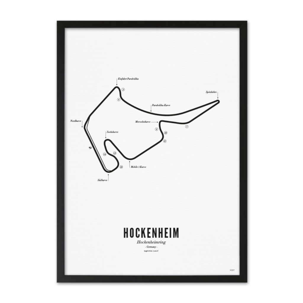 Affiches de Hockenheim - White edition | WIJCK.