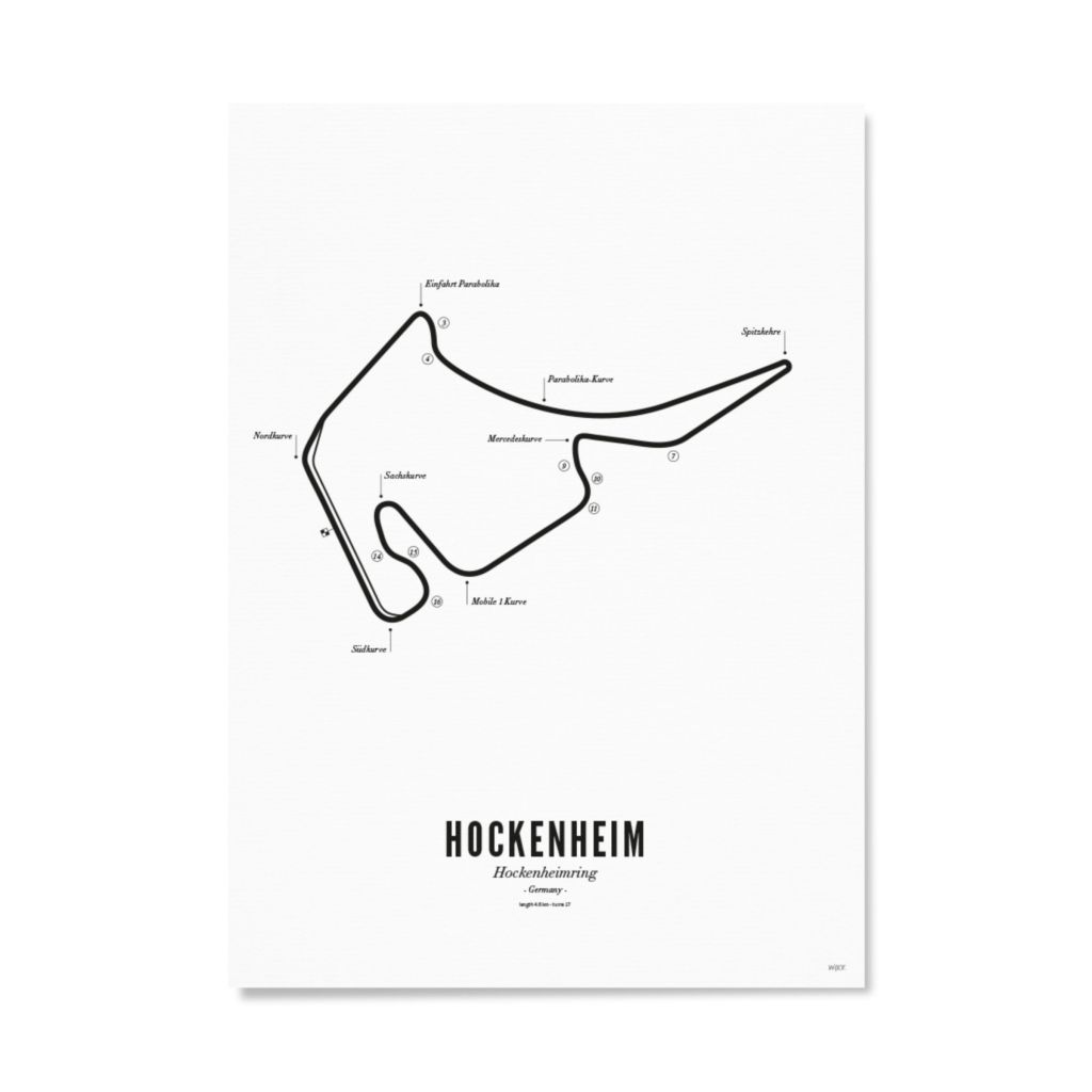 Affiches de Hockenheim - White edition | WIJCK.