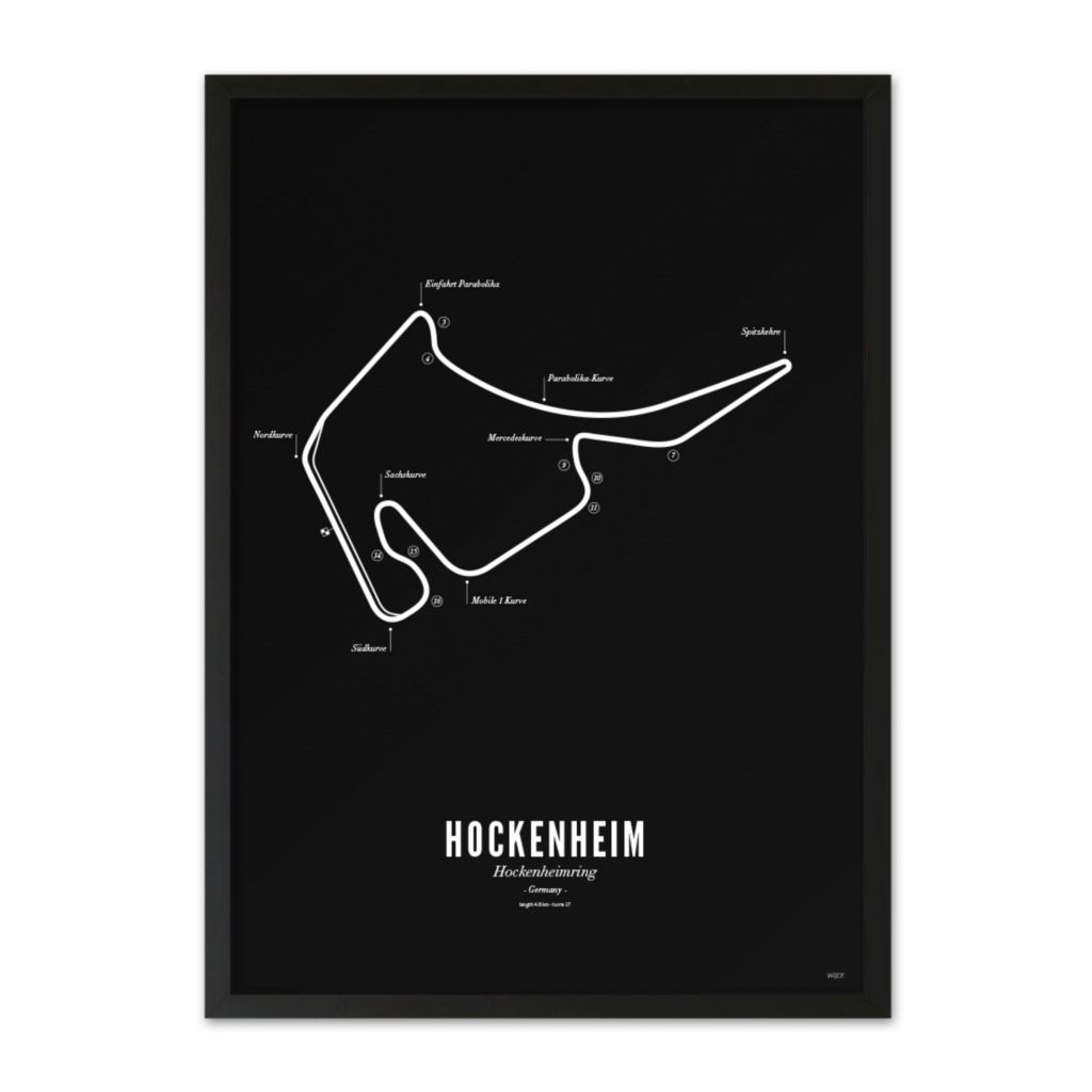 Poster of Hockenheim - Black edition | WIJCK.