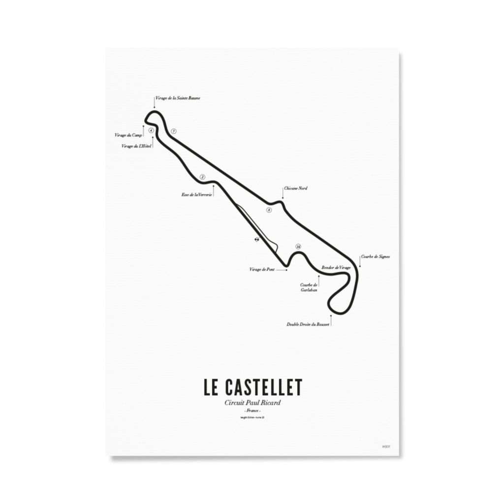Affiches de Le Castellet - White edition | WIJCK.