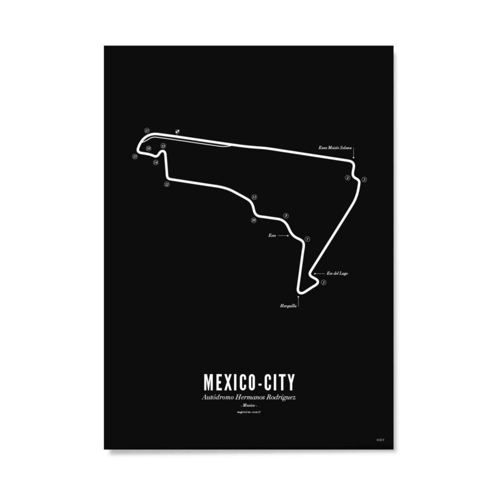 Poster van Mexico City - Black Edition | WIJCK. 