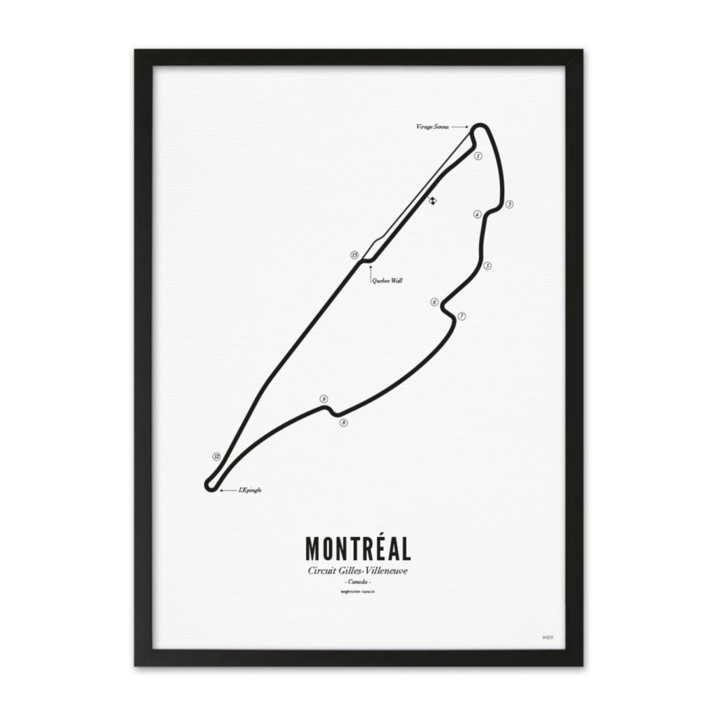 Poster von Montréal - White edition | WIJCK.