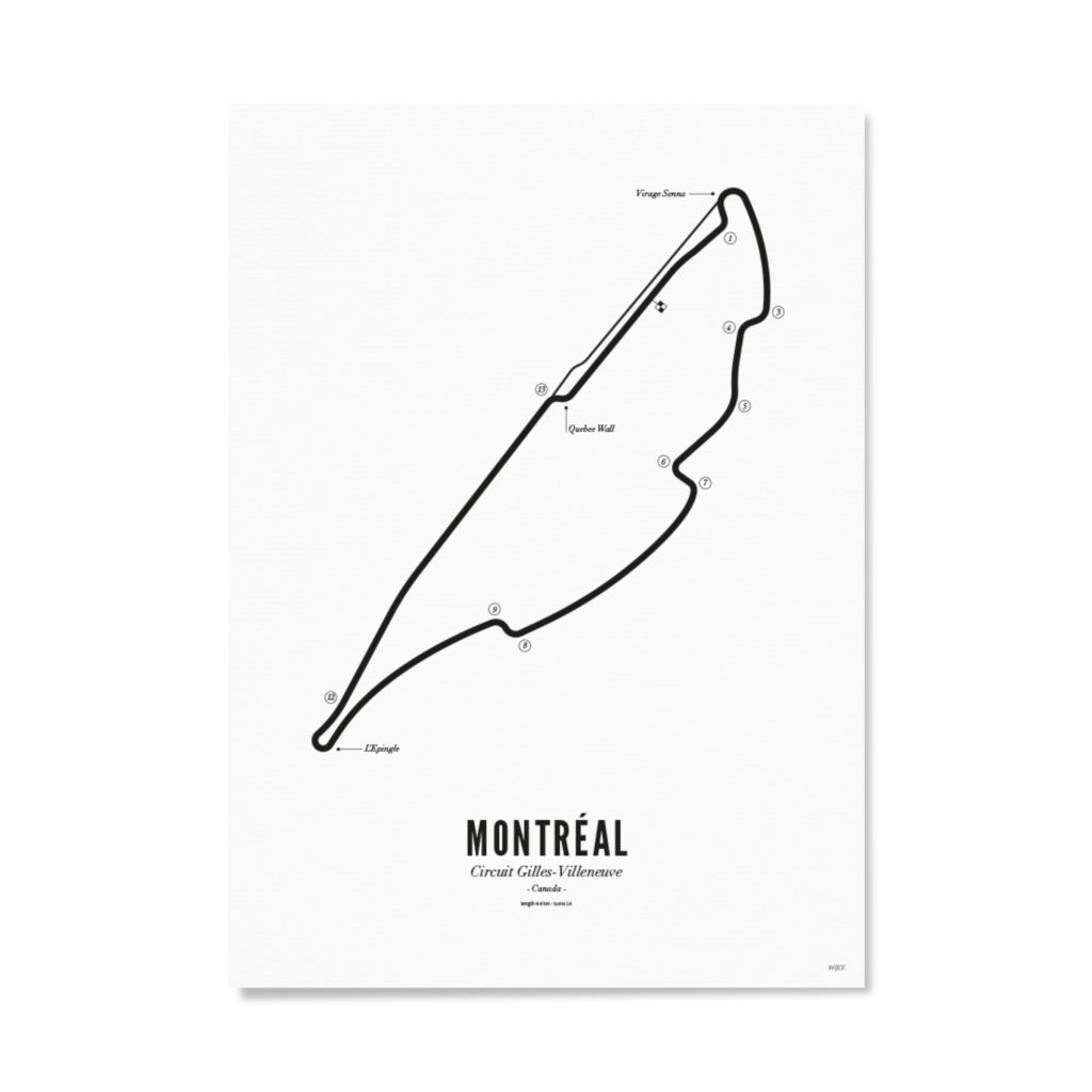 Poster von Montréal - White edition | WIJCK.