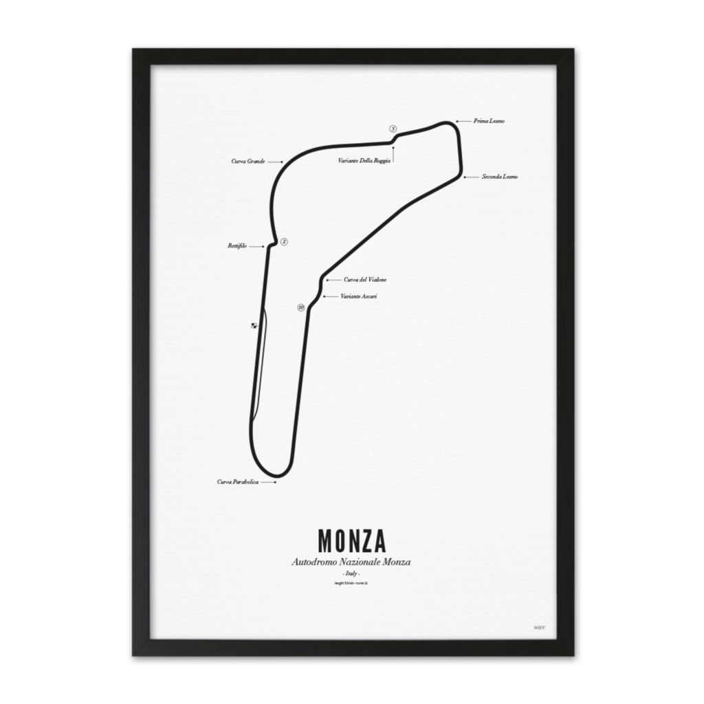 Poster of Monza - White edition | WIJCK.