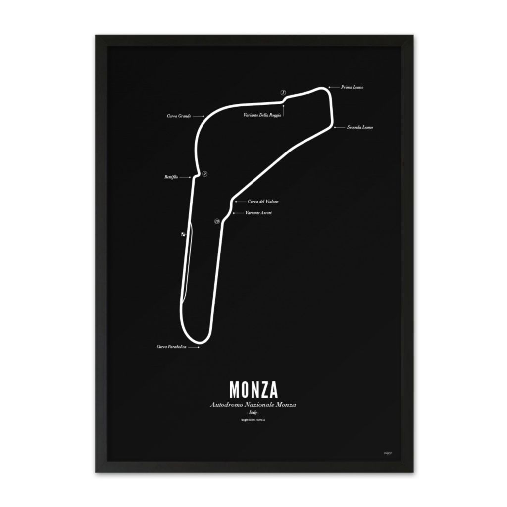 Poster van Monza - Black Edition | WIJCK. 