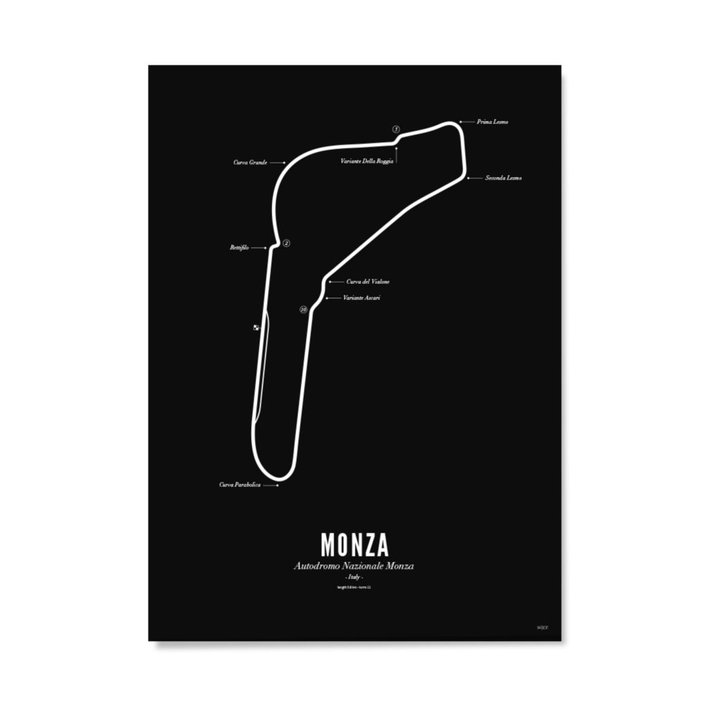 Poster van Monza - Black Edition | WIJCK. 
