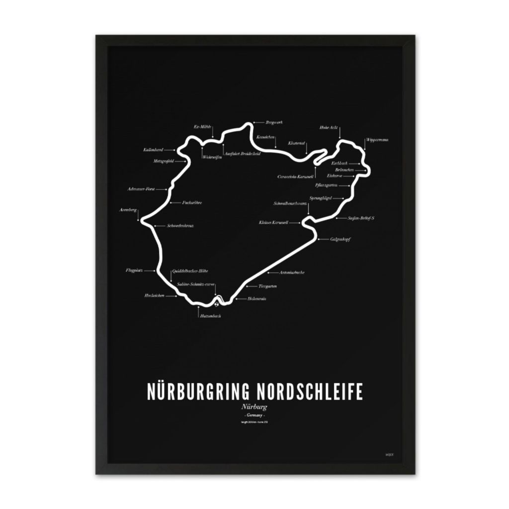 Affiches de Nürburgring - Black edition | WIJCK.