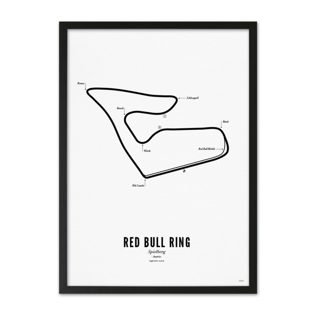 Poster of Red Bull Ring - White edition | WIJCK.