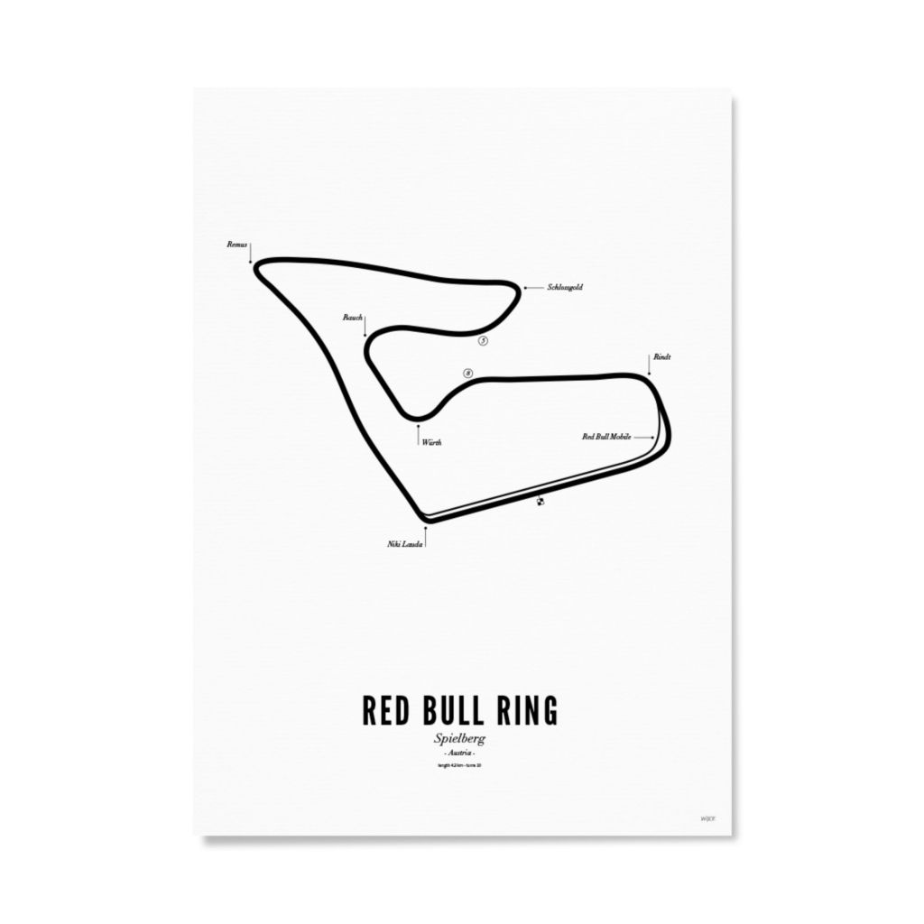 Poster of Red Bull Ring - White edition | WIJCK.