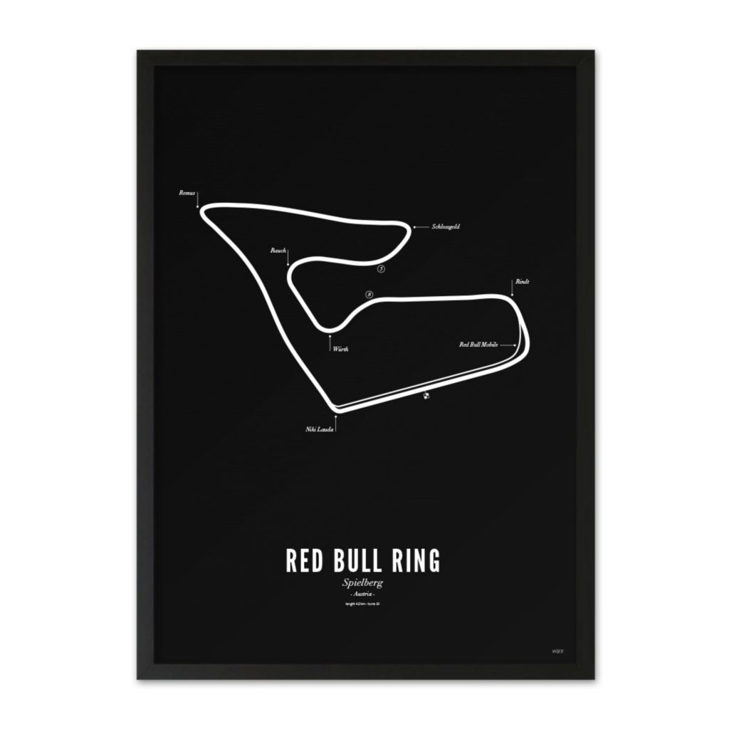 Affiches de Red Bull Ring - Black edition | WIJCK.
