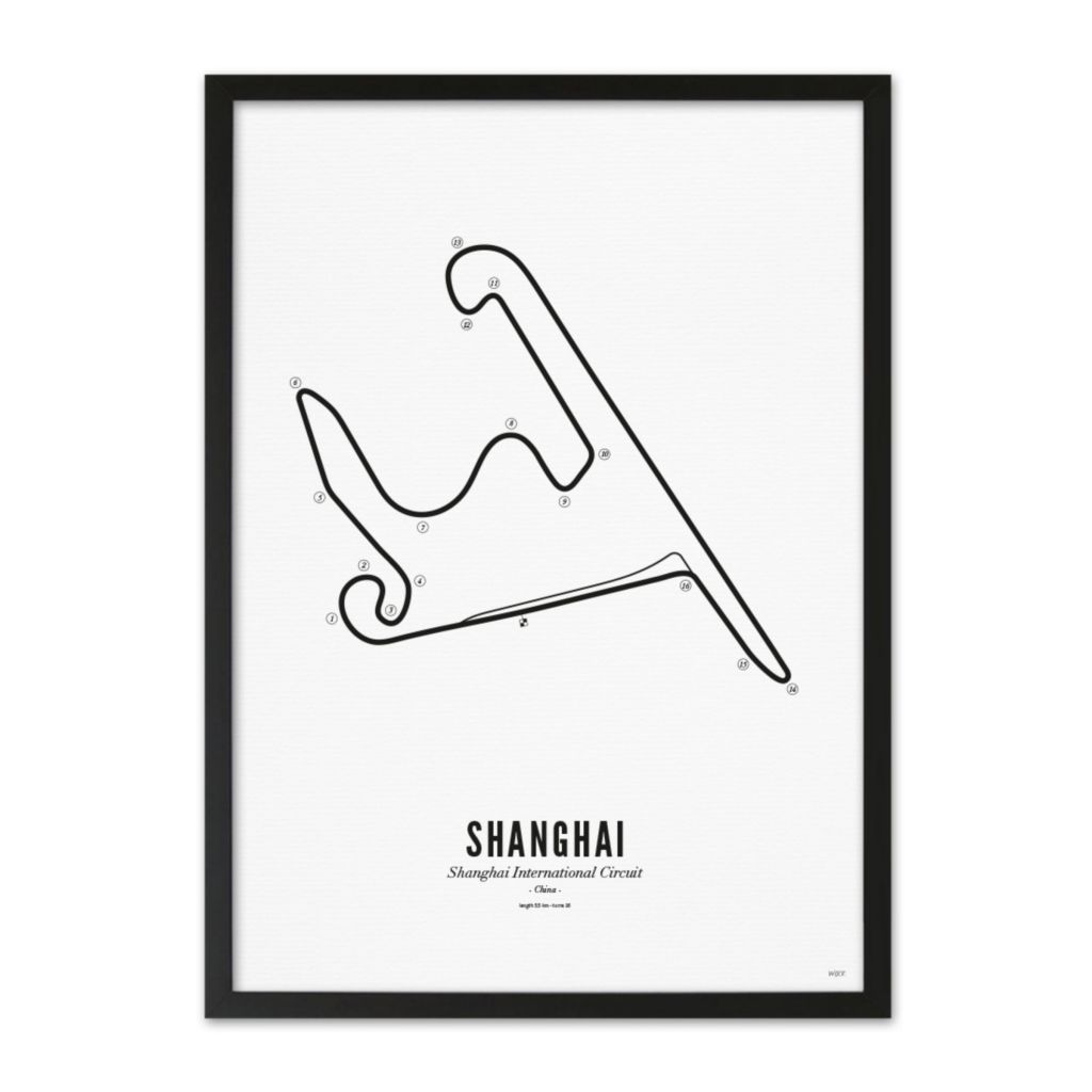 Poster van Shanghai - White Edition | WIJCK. 