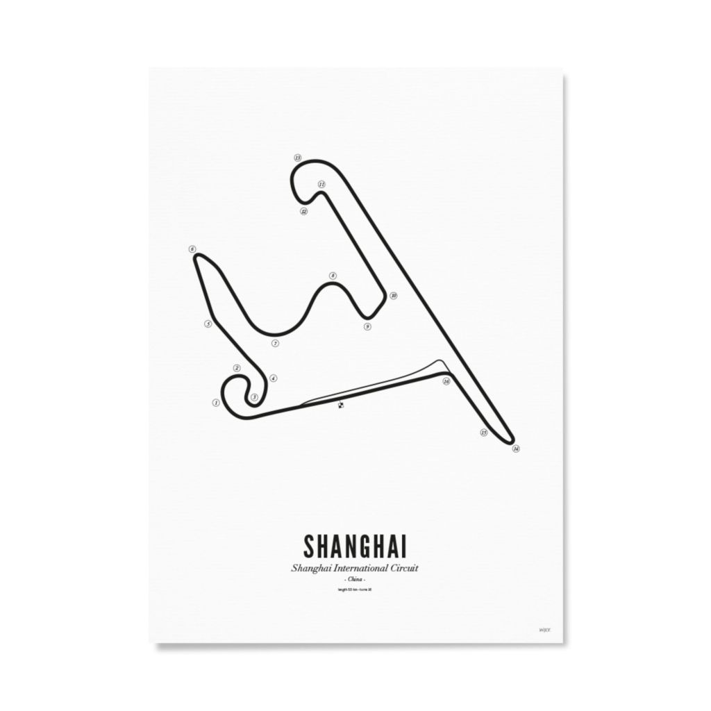 Poster van Shanghai - White Edition | WIJCK. 