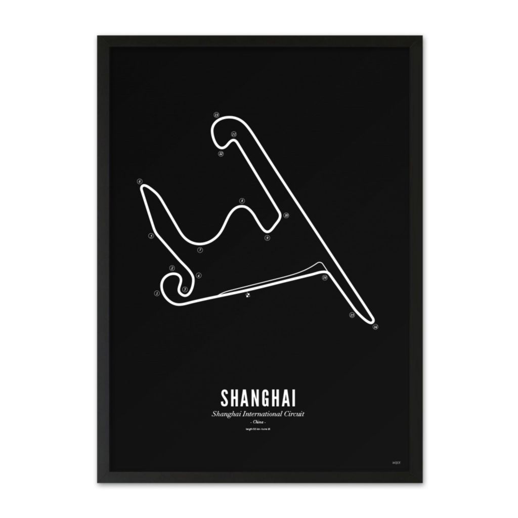 Poster van Shanghai - Black Edition | WIJCK. 