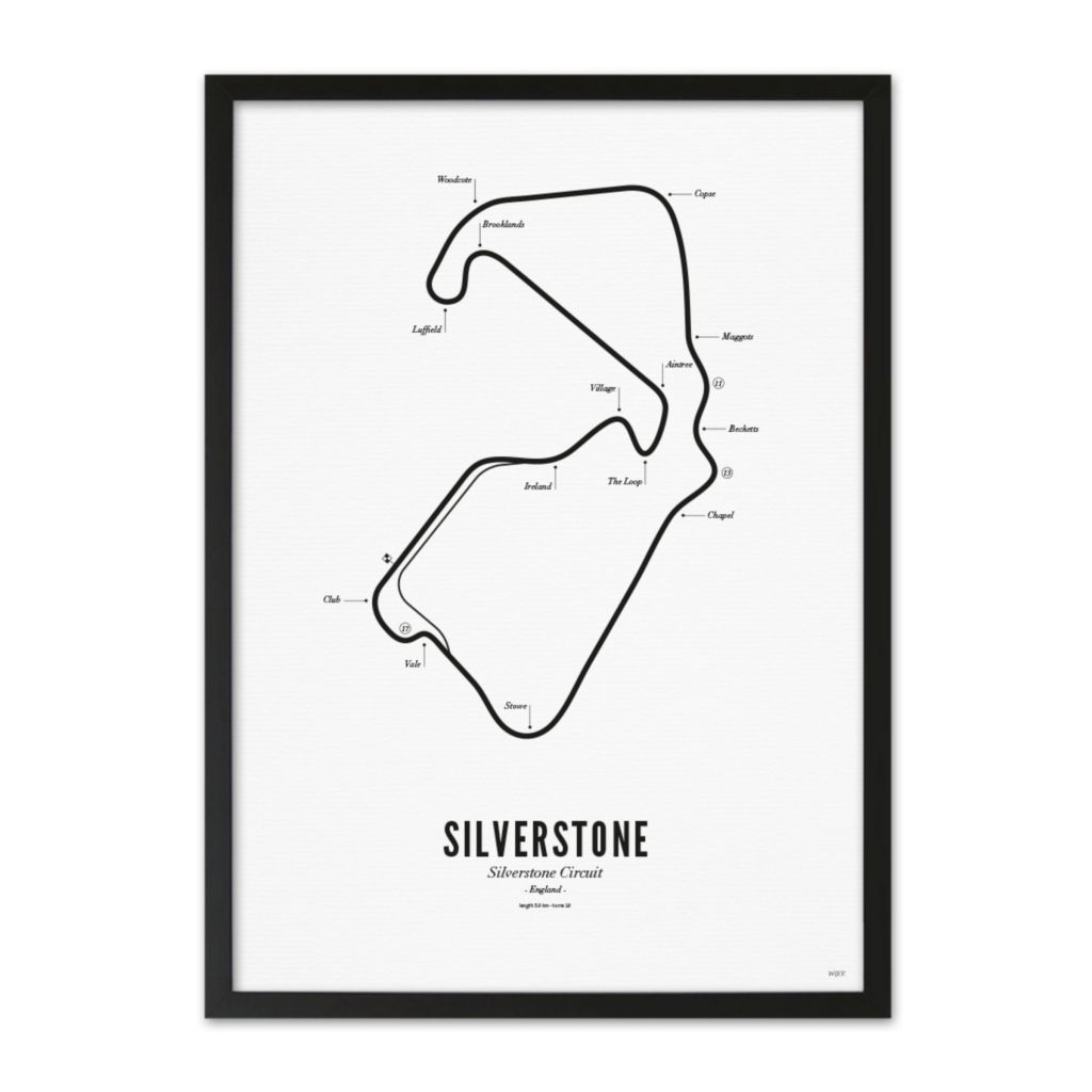 Poster von Silverstone - White edition | WIJCK.