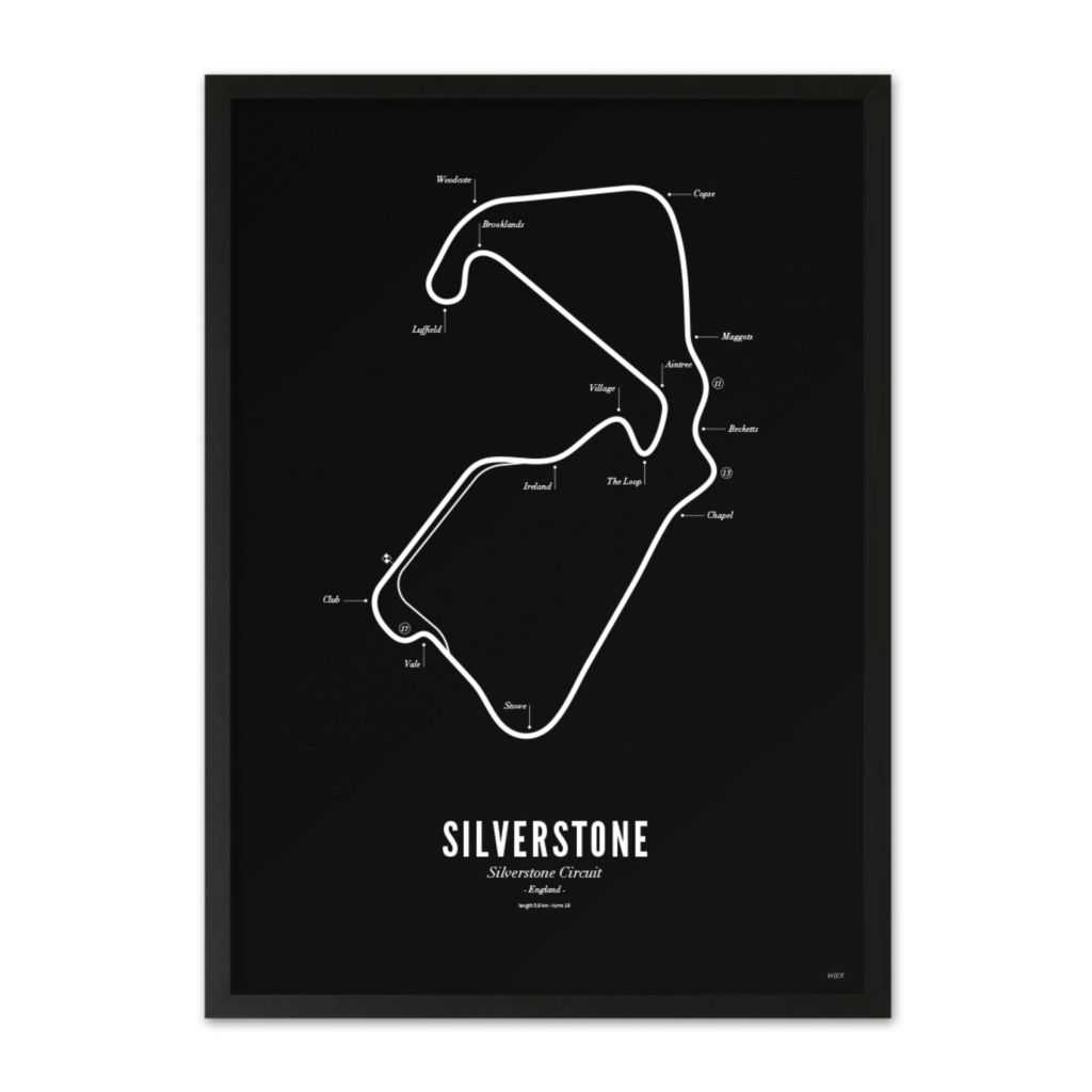 Affiches de Silverstone - Black edition | WIJCK.