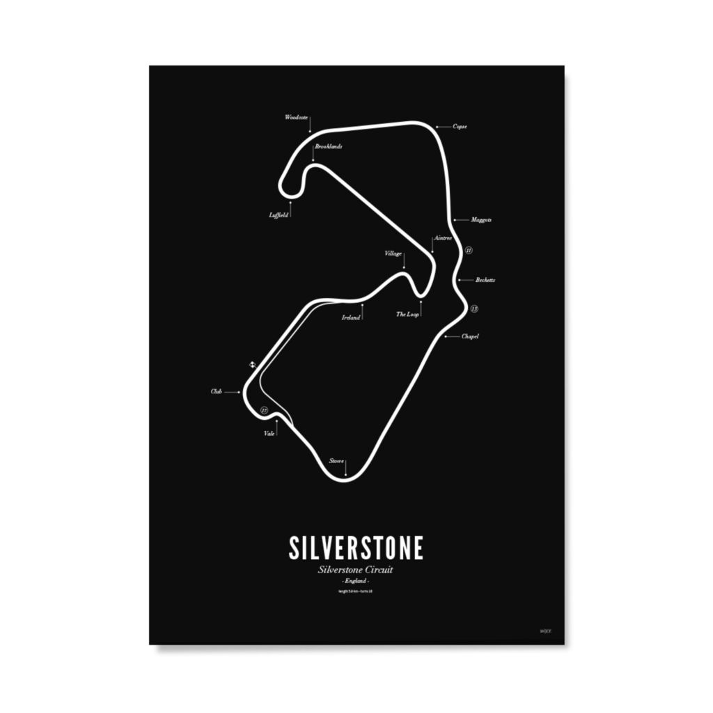 Affiches de Silverstone - Black edition | WIJCK.