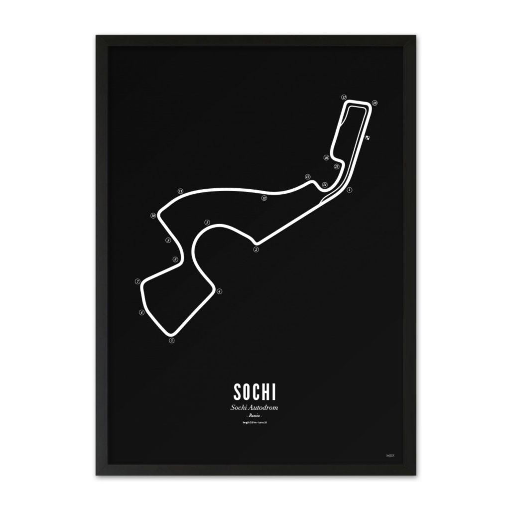Poster of Sochi - Black edition | WIJCK.