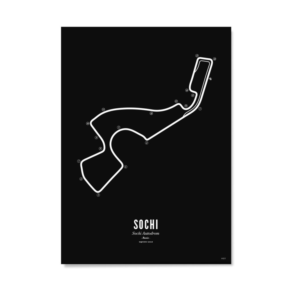 Poster of Sochi - Black edition | WIJCK.