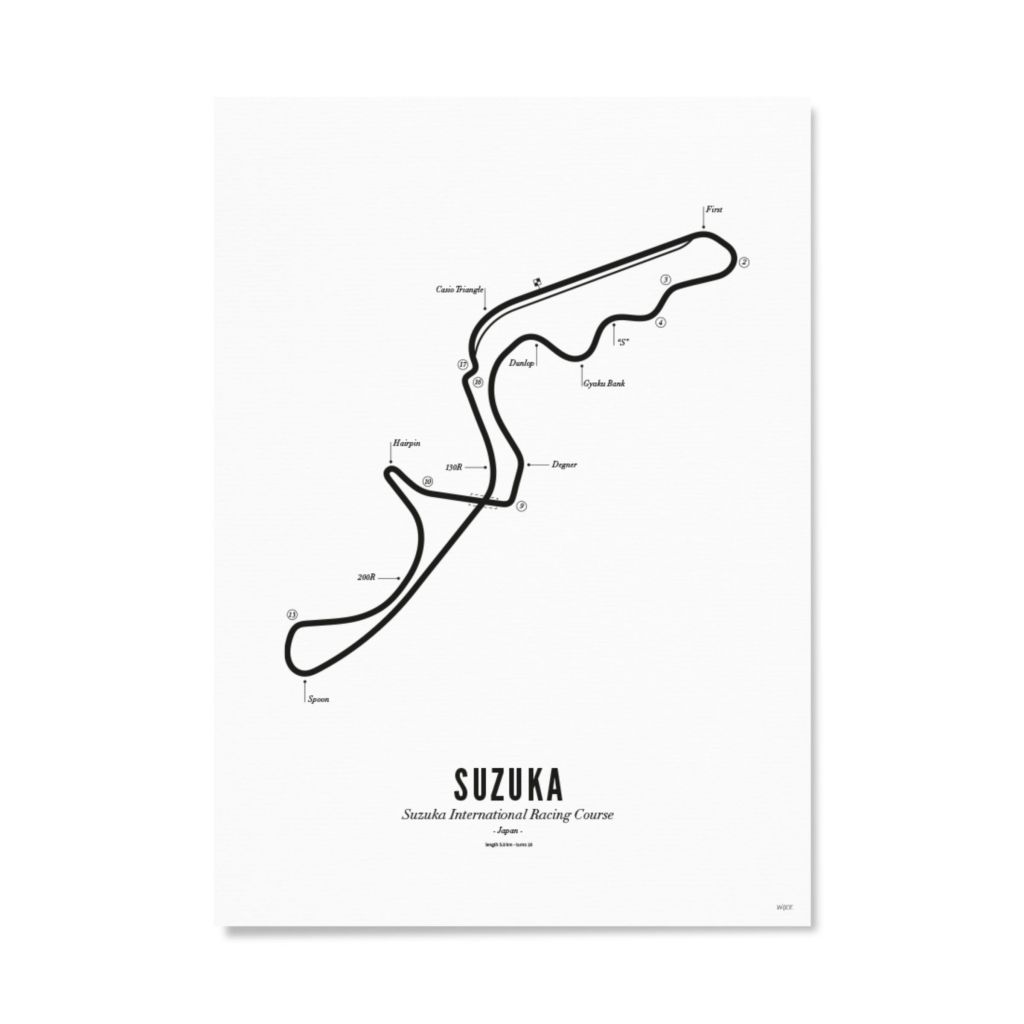 Poster von Suzuka - White edition | WIJCK.
