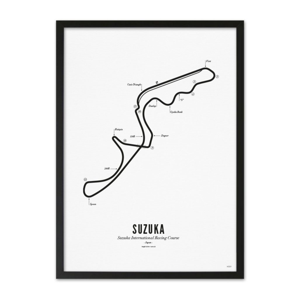 Poster von Suzuka - White edition | WIJCK.