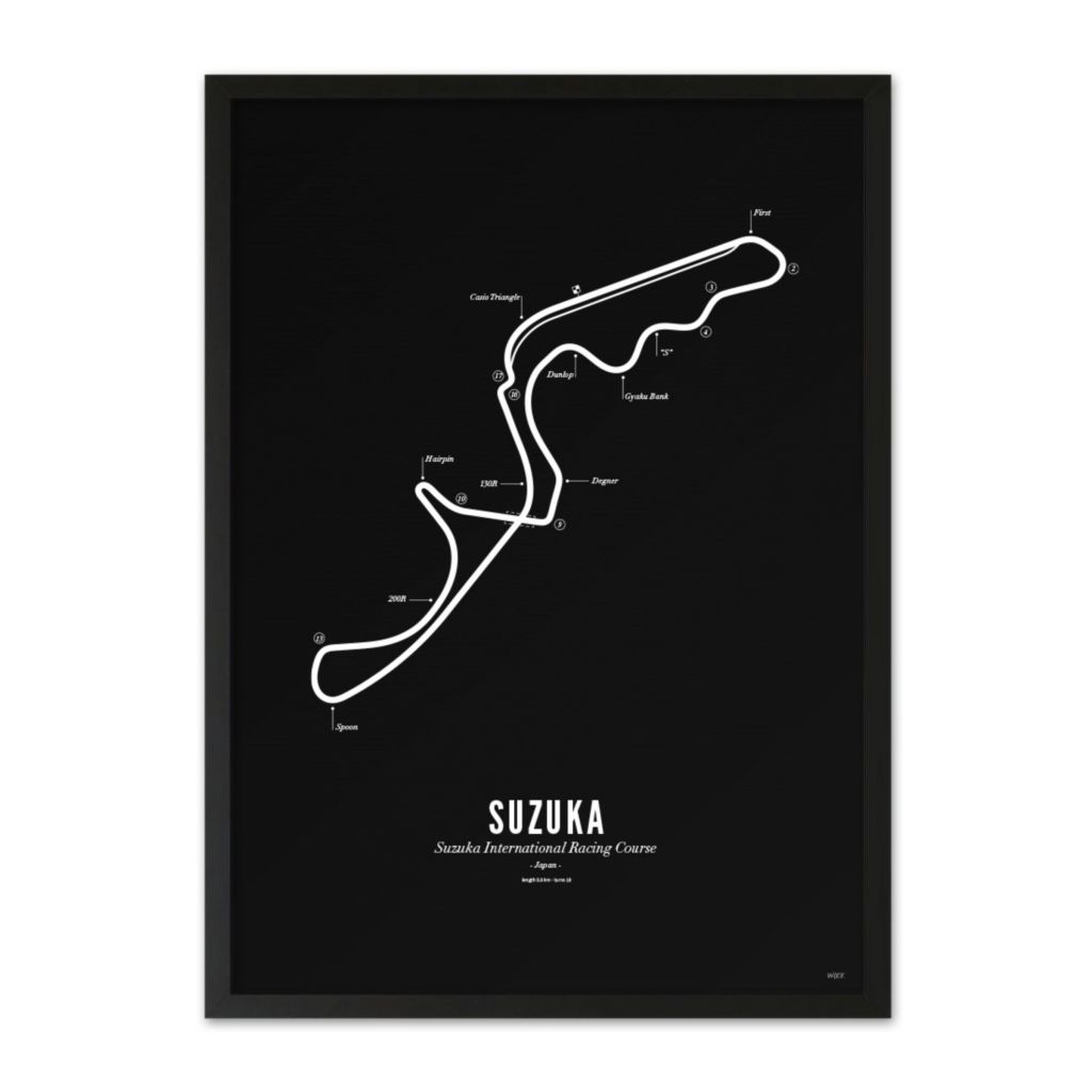Poster of Suzuka - Black edition | WIJCK.