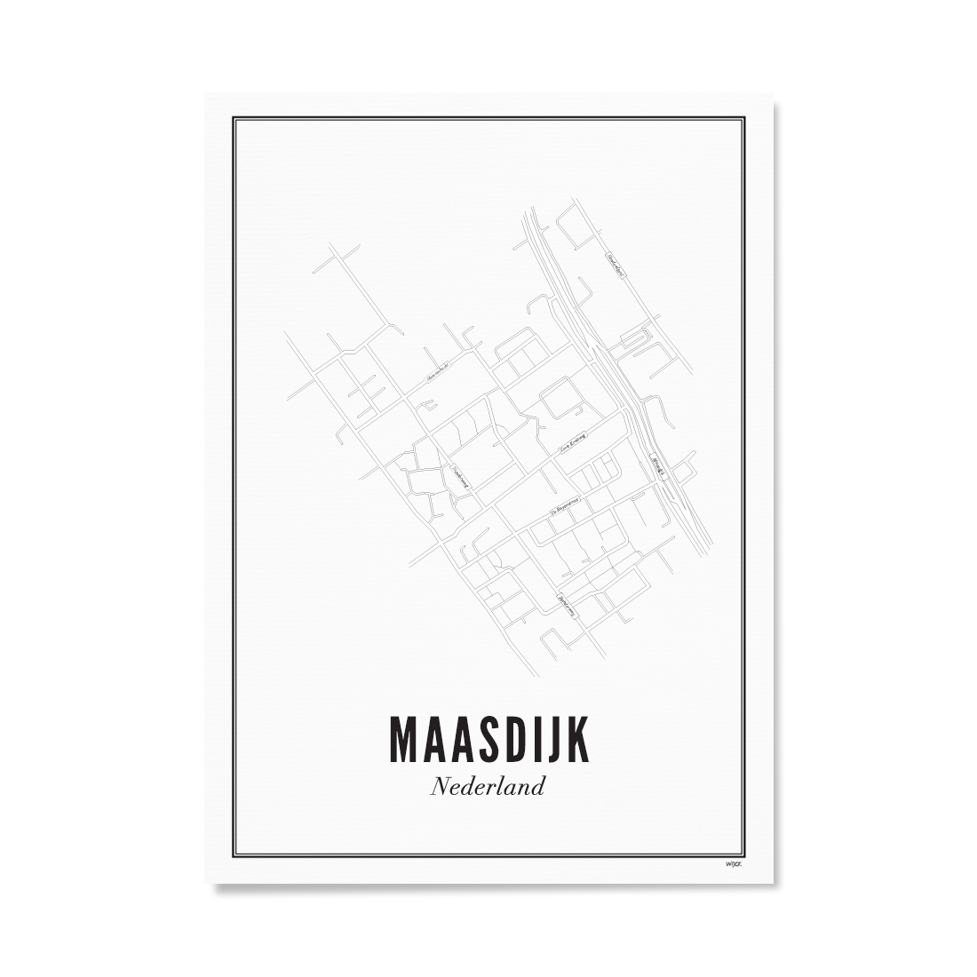 Poster of Maasdijk - City | WIJCK.