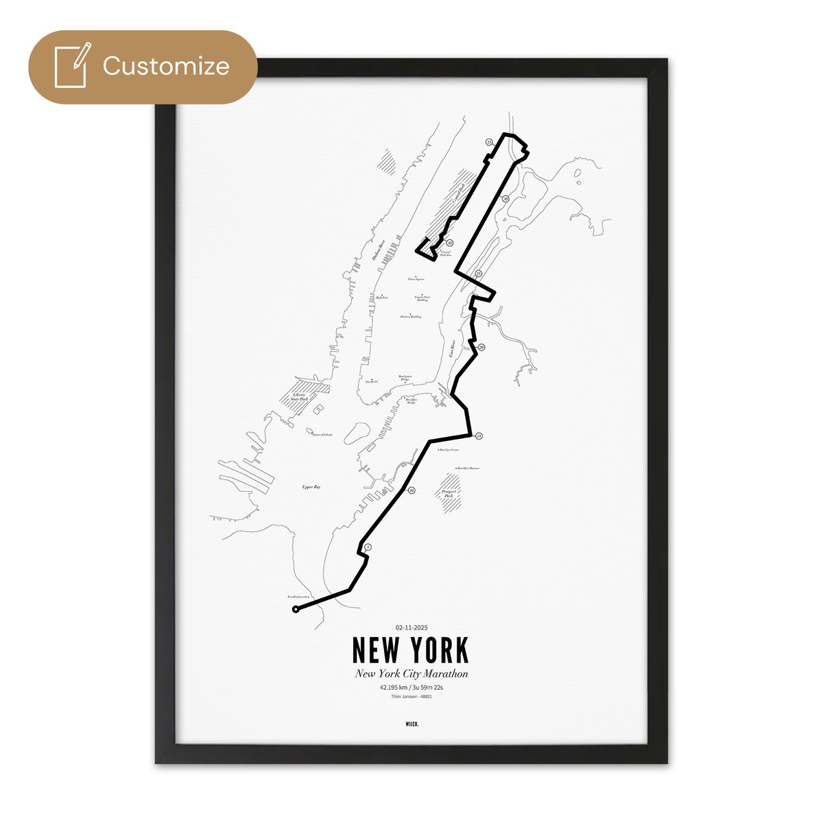 Poster Marathon New York 2025 | WIJCK.