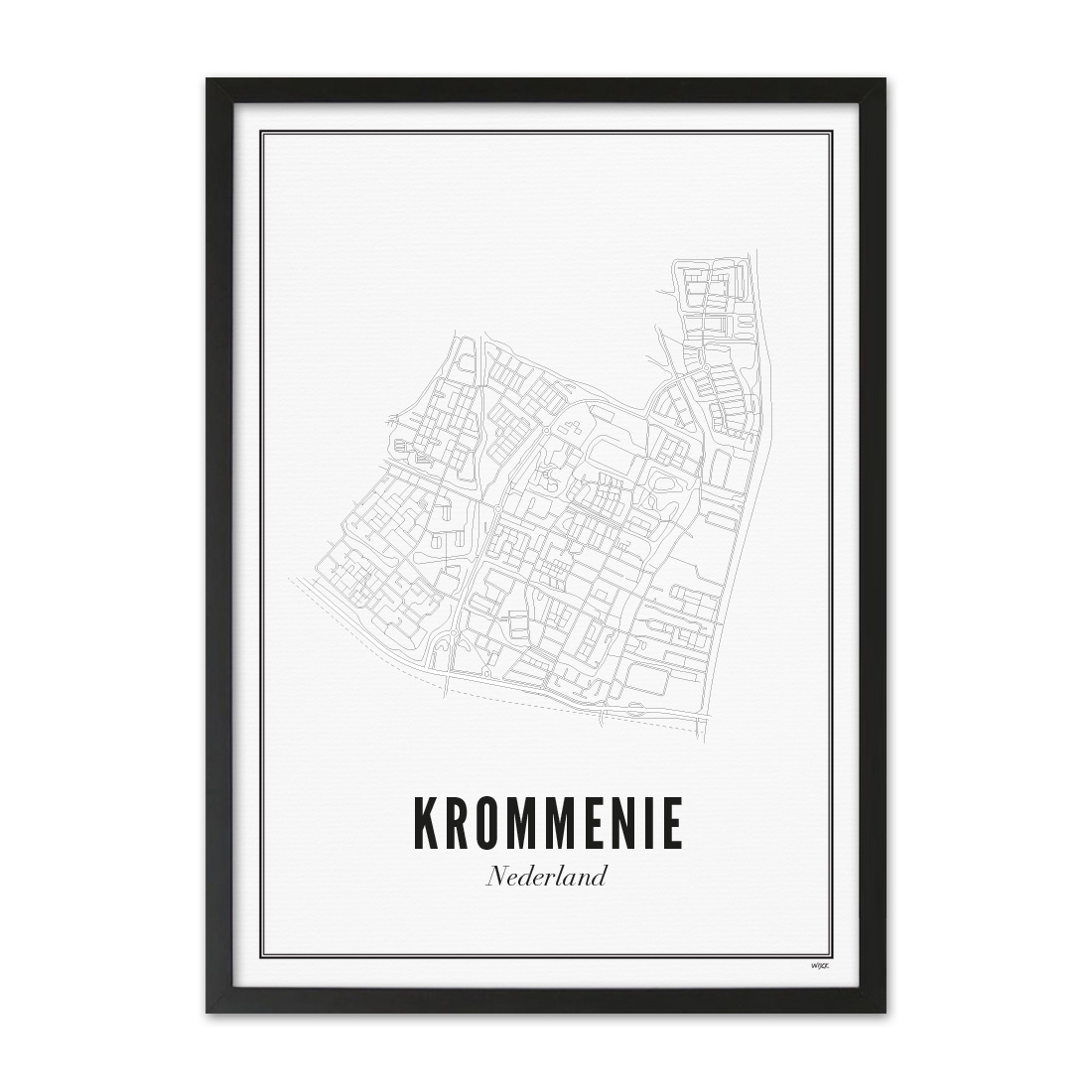 Poster van Krommenie - Stad | WIJCK. 