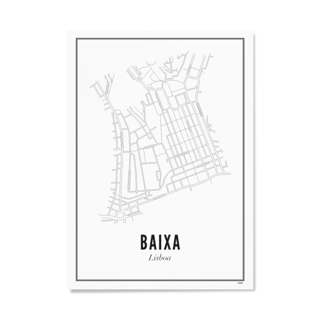 Poster von Lissabon - Baixa | WIJCK.