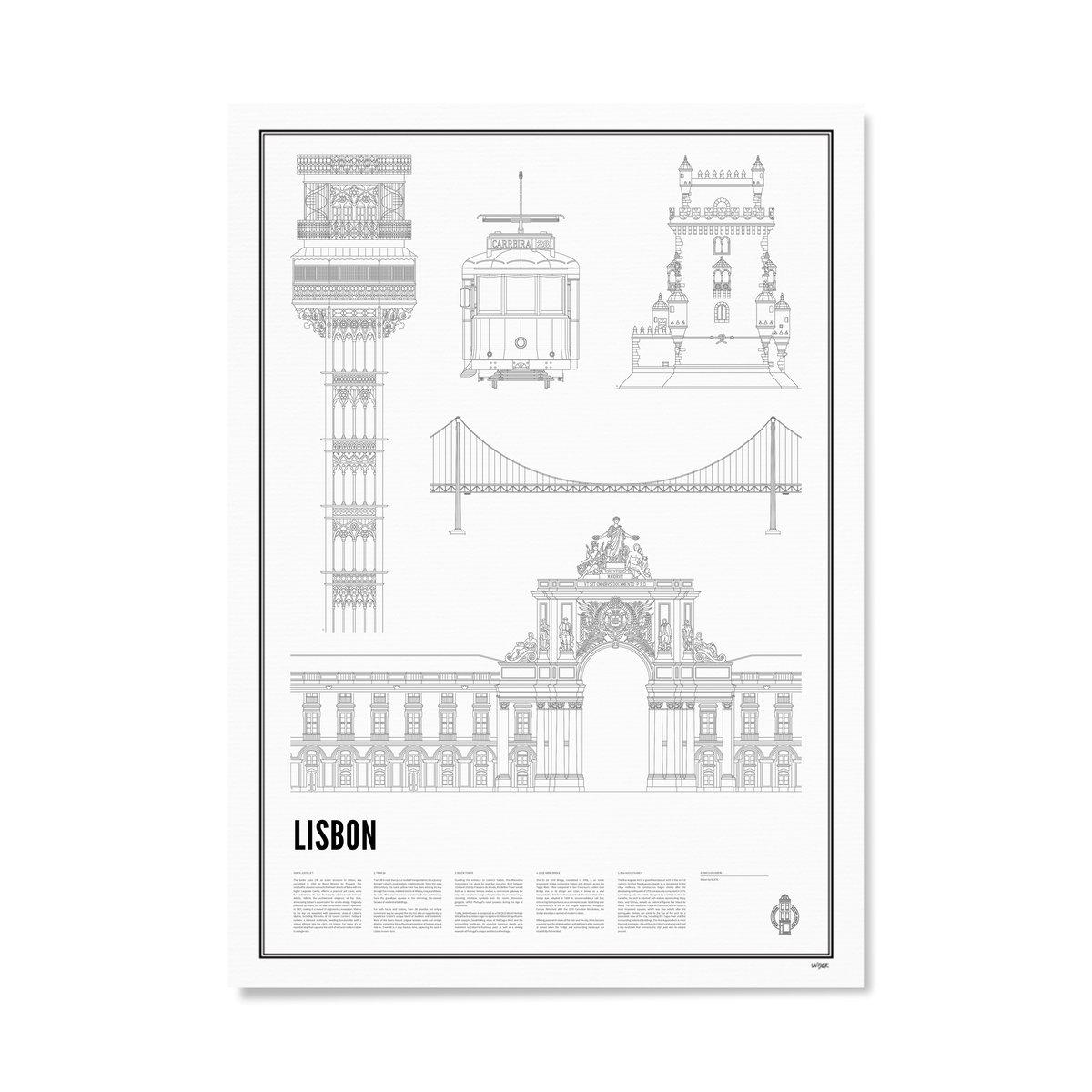 Poster van Iconics of Lisbon | WIJCK. 
