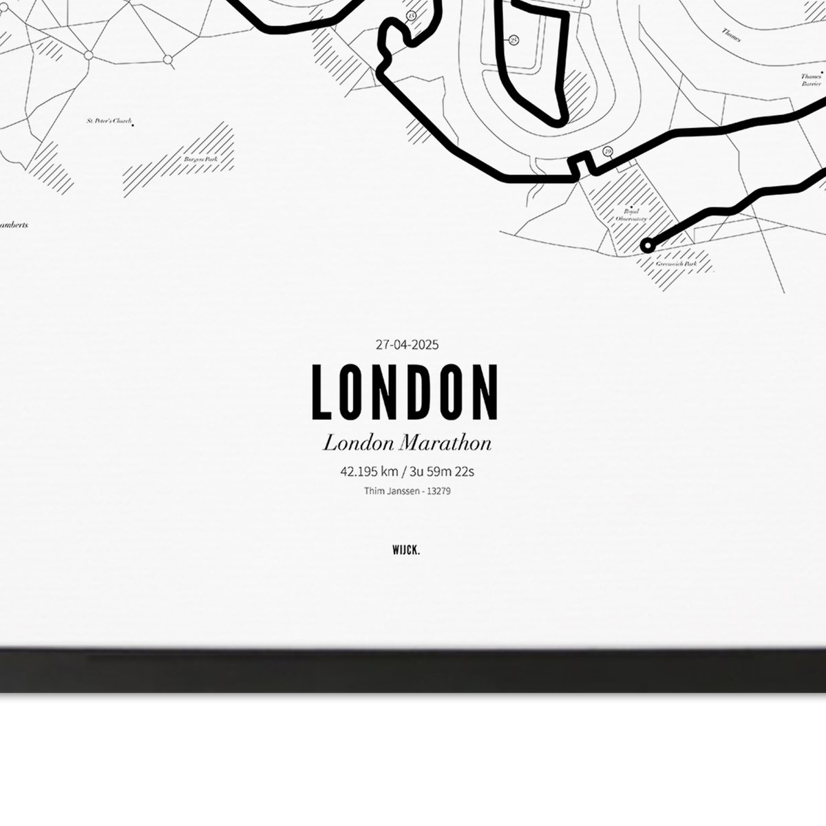 Poster van Marathon London 2025 | WIJCK. 