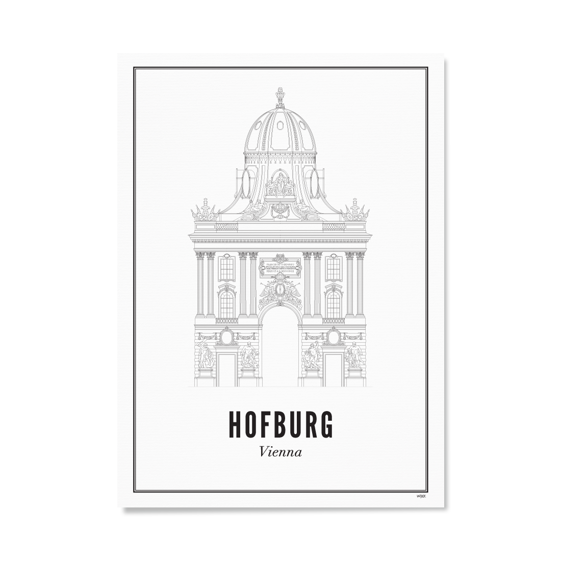 Affiches de Vienne - Hofburg | WIJCK.