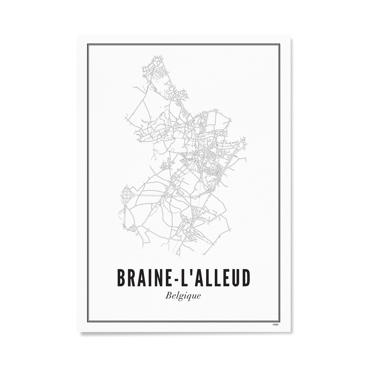 Poster van Braine-l'Alleud | WIJCK. 