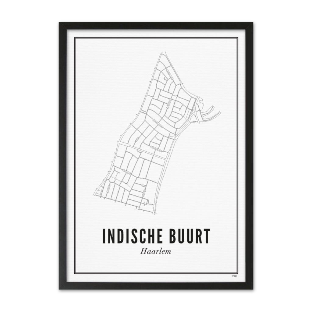 Poster of Haarlem - Indische Buurt | WIJCK.