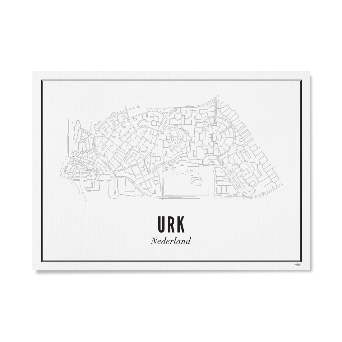 Poster van Urk - Stad | WIJCK. 