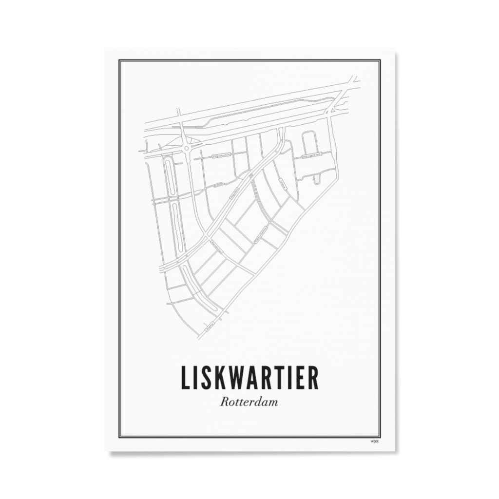 Poster van Rotterdam - Liskwartier | WIJCK. 
