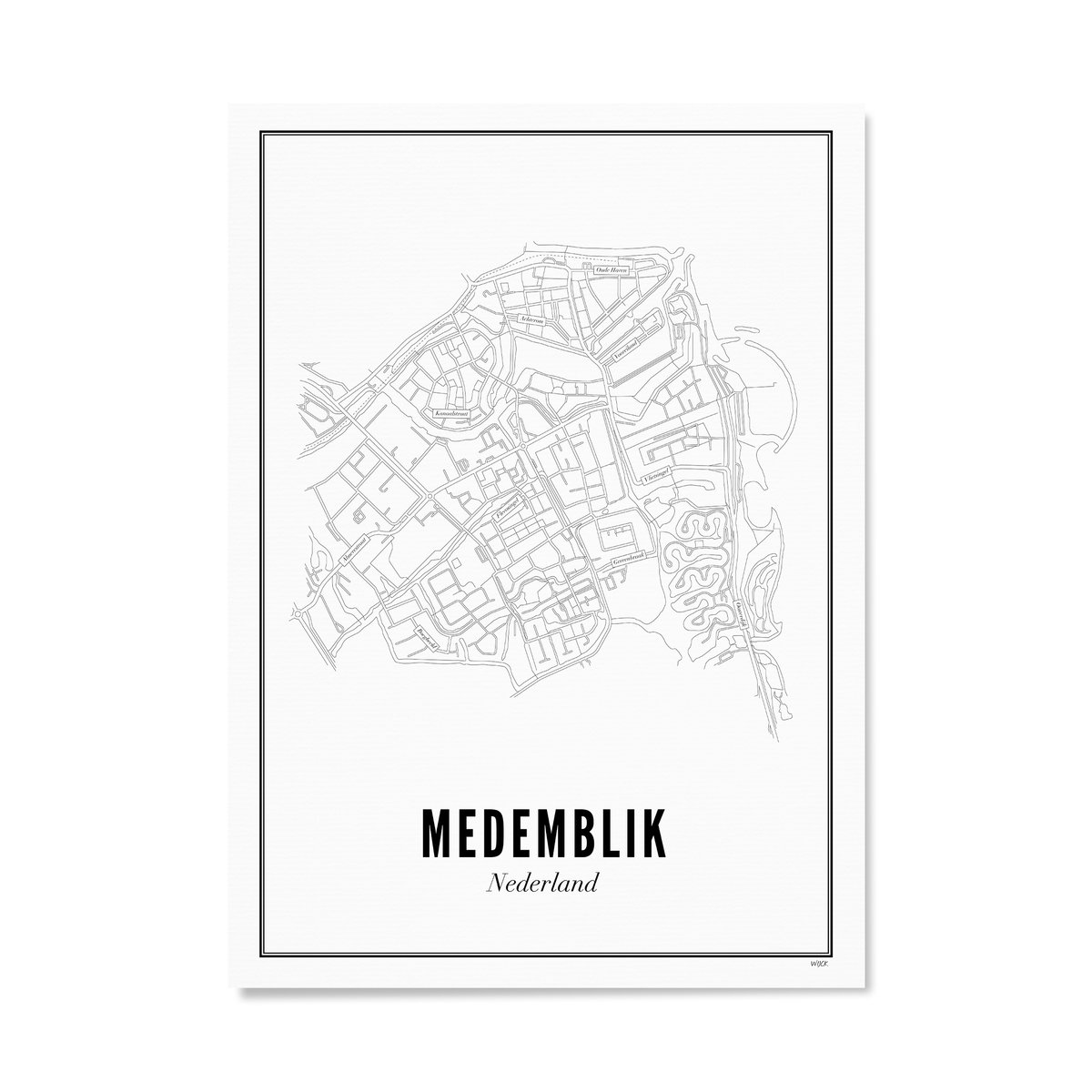 Poster von Medemblik - Stadt | WIJCK.