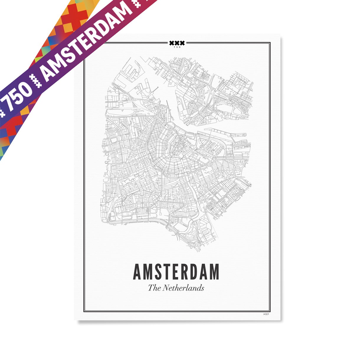 Amsterdam 750 jaar poster | WIJCK.