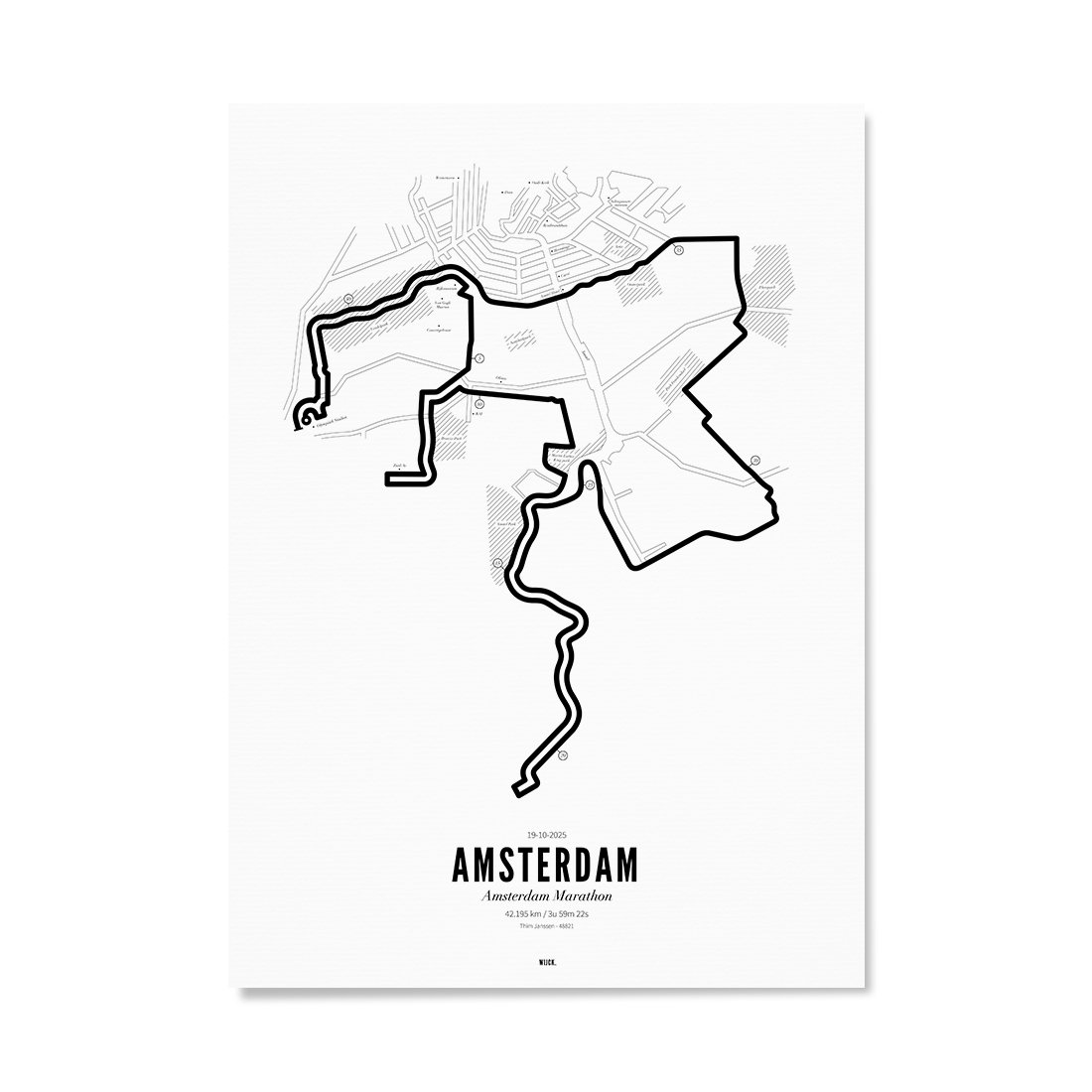 Affiches de Marathon Amsterdam 2025 | WIJCK.