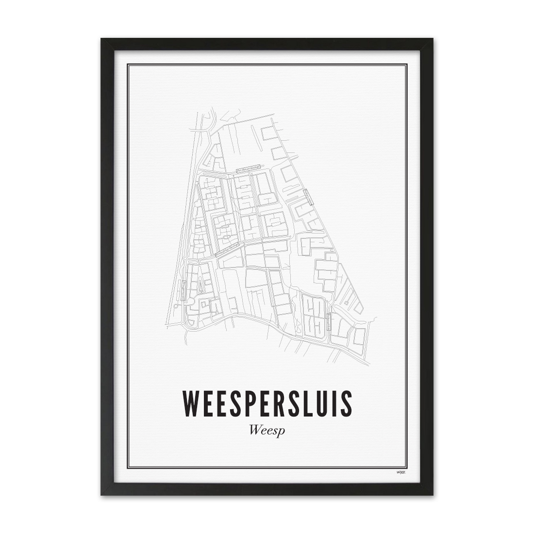 Poster van Weesp - Weespersluis | WIJCK. 