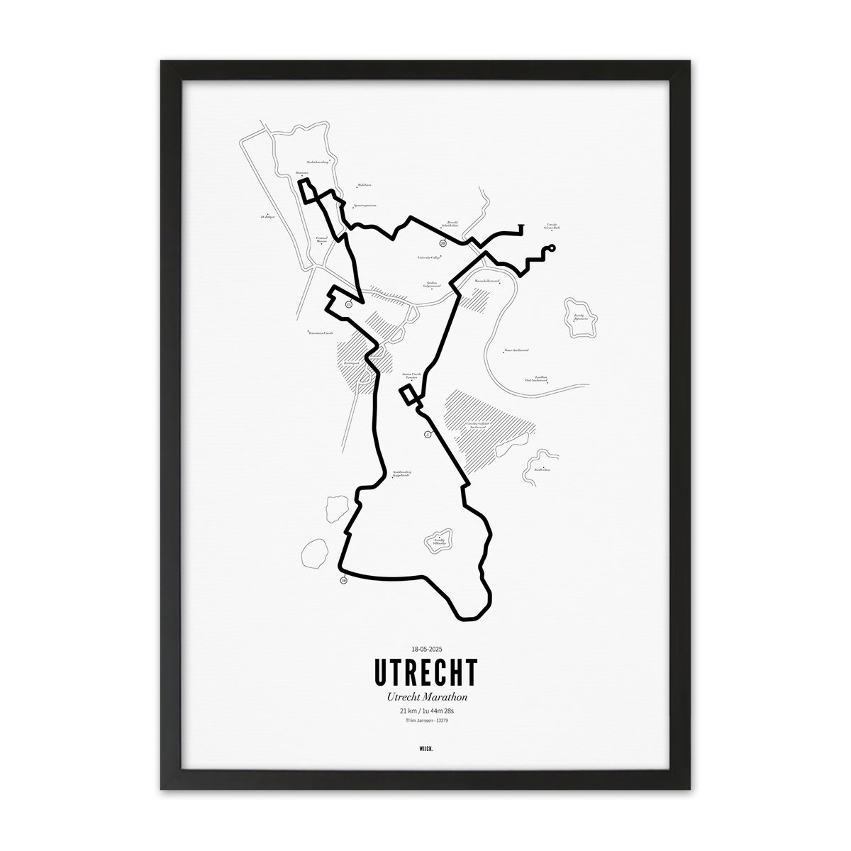 Affiches de Semi-marathon Utrecht 2025 | WIJCK.