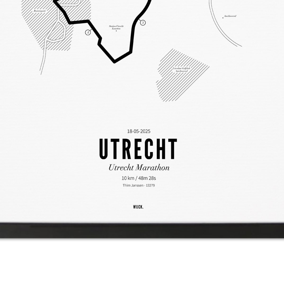 Poster van 10km Marathon Utrecht 2025 | WIJCK. 