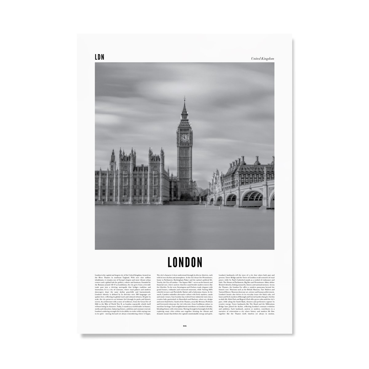 Poster of London | WIJCK.
