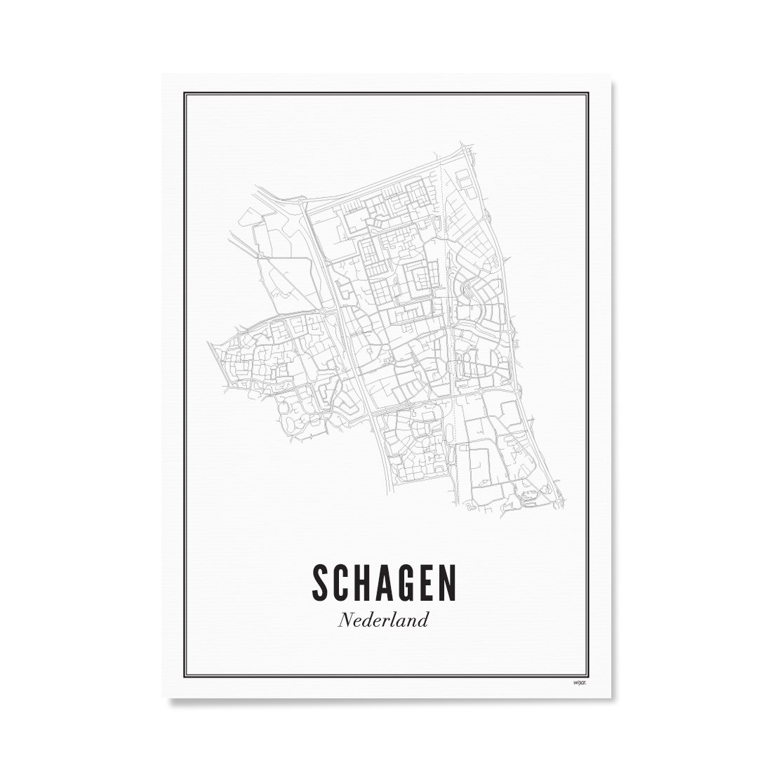 Poster von Schagen - Stadt | WIJCK.