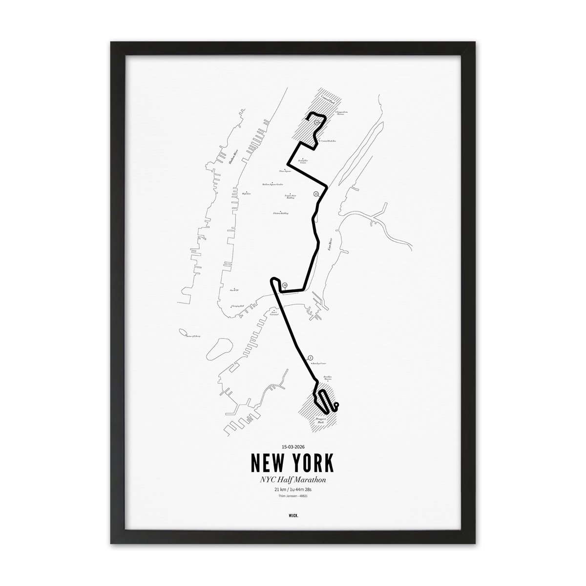 Poster van Halve Marathon New York 2026 | WIJCK. 