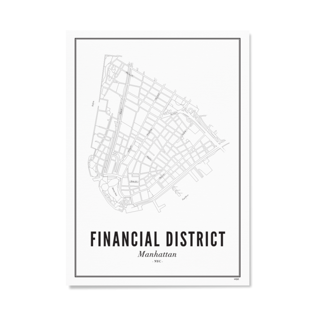 Affiches de New York - Financial District | WIJCK.