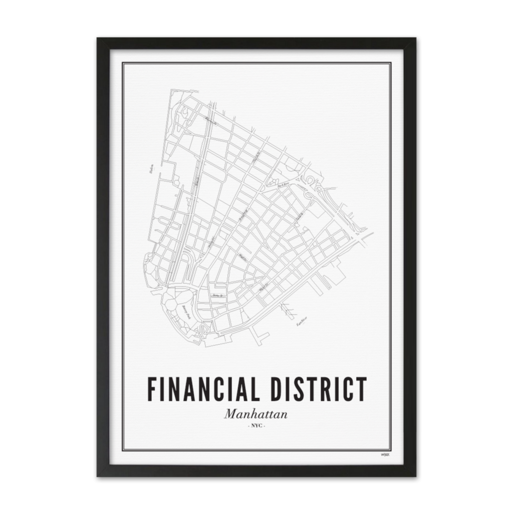 Affiches de New York - Financial District | WIJCK.