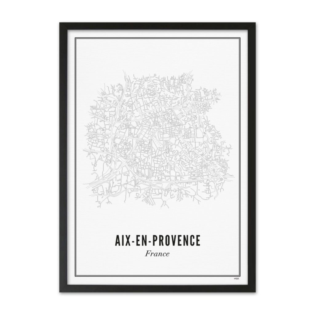 Poster von Aix-en-Provence - Stadt | WIJCK.