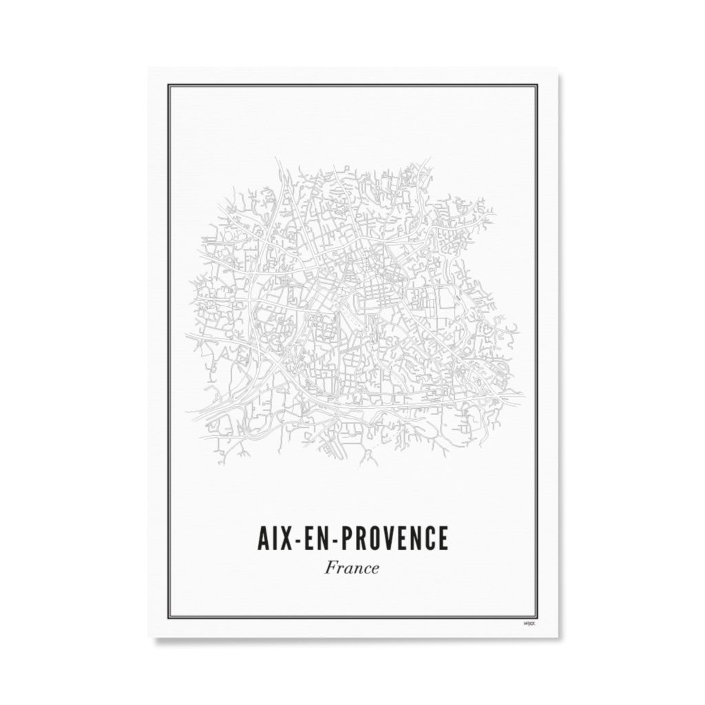 Poster von Aix-en-Provence - Stadt | WIJCK.