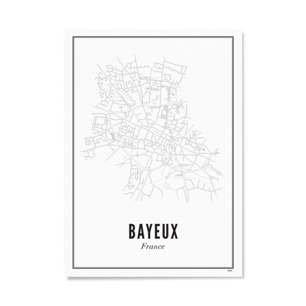 Poster van Bayeux - stad | WIJCK. 